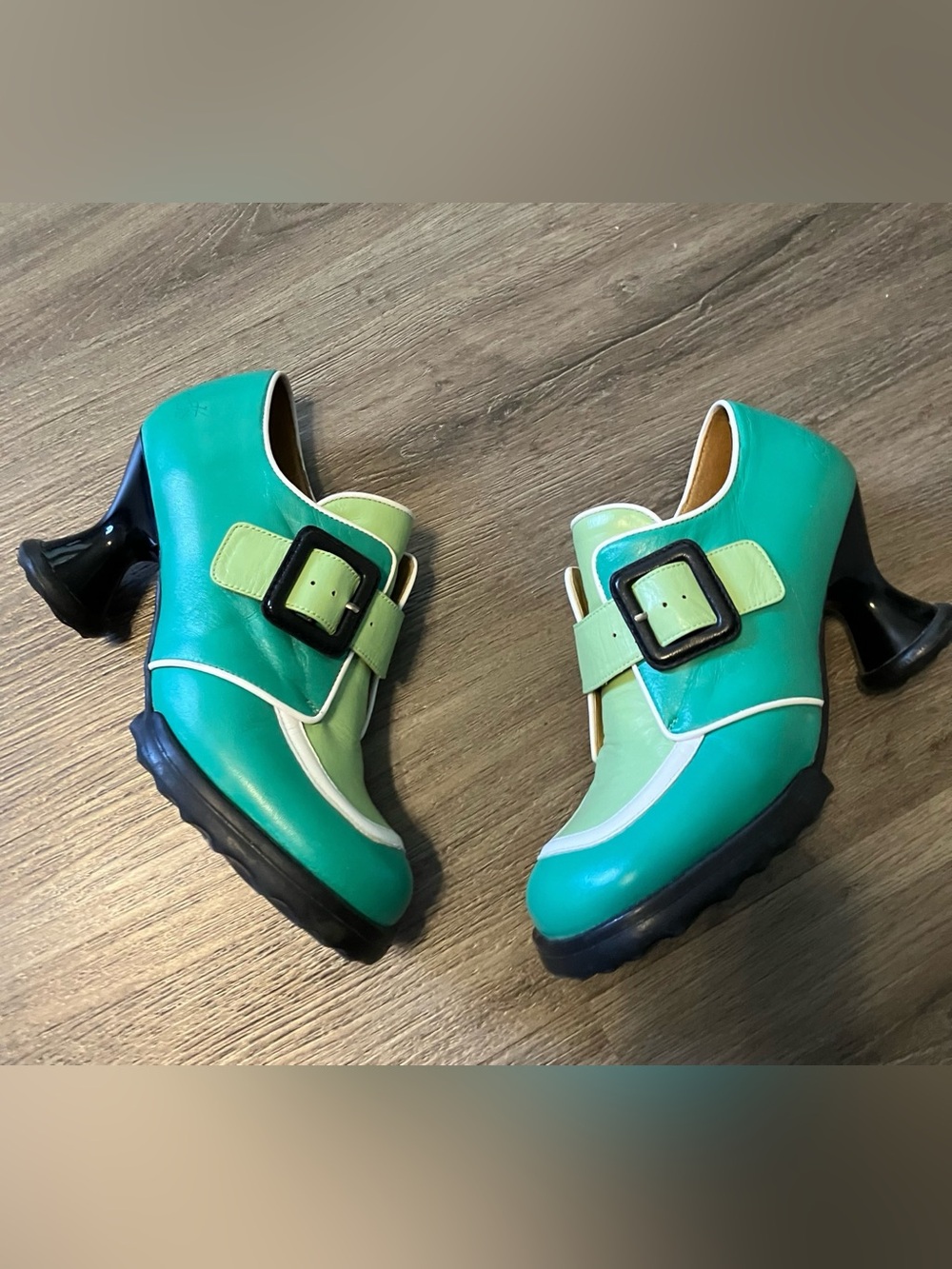 John Fluevog Mini Lolly Green size 8.5 good for street size 8 - Picture 2 of 12